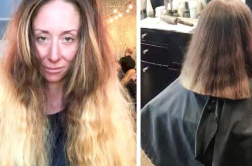  Stylist cut the girl’s hair and turned her into a spectacular beauty!