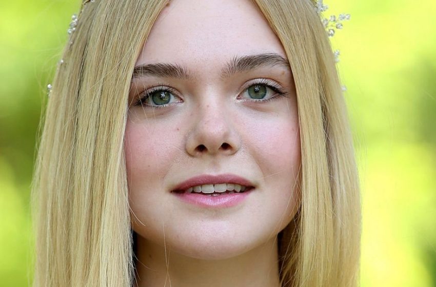  What a daring look: Elle Fanning appeared at Cannes  in a revealing gown adorned with “metallic” flowers