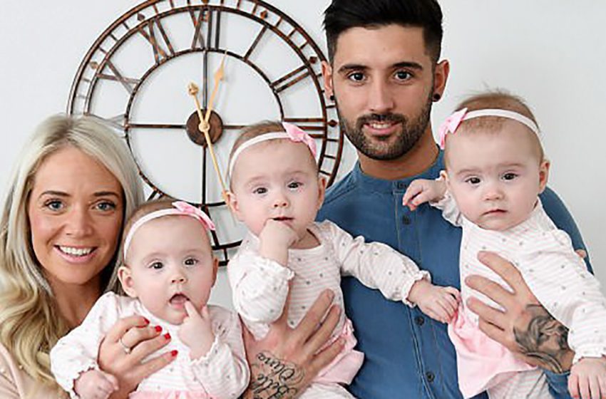  One in 200 million chance: British couple have identical triplets of the same sex