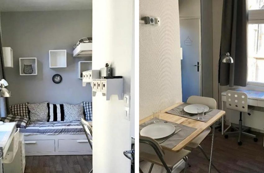  The Guy’s Apartment Is A Bit Larger Than A Refrigerator: Super Small, But Cosy And Has Everything He Needs!