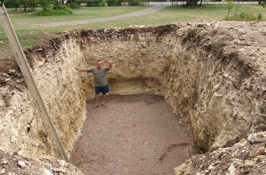  The Man Digs a Hole in His Backyard: It Soon Becomes the Talk of the Neighborhood!