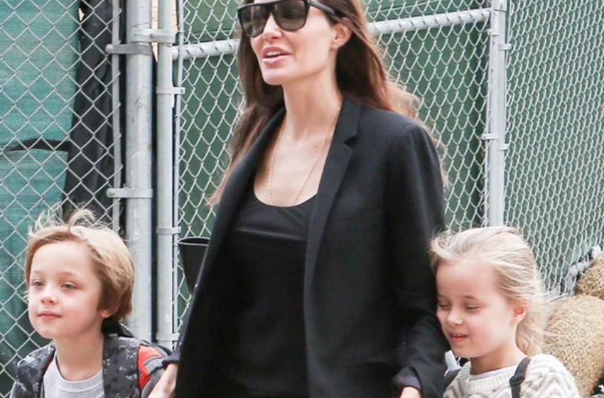  Angelina Jolie And Brad Pitt’s Twins Were Spotted Walking in Los Angeles: “They Really Take After Their Famous Parents Now”