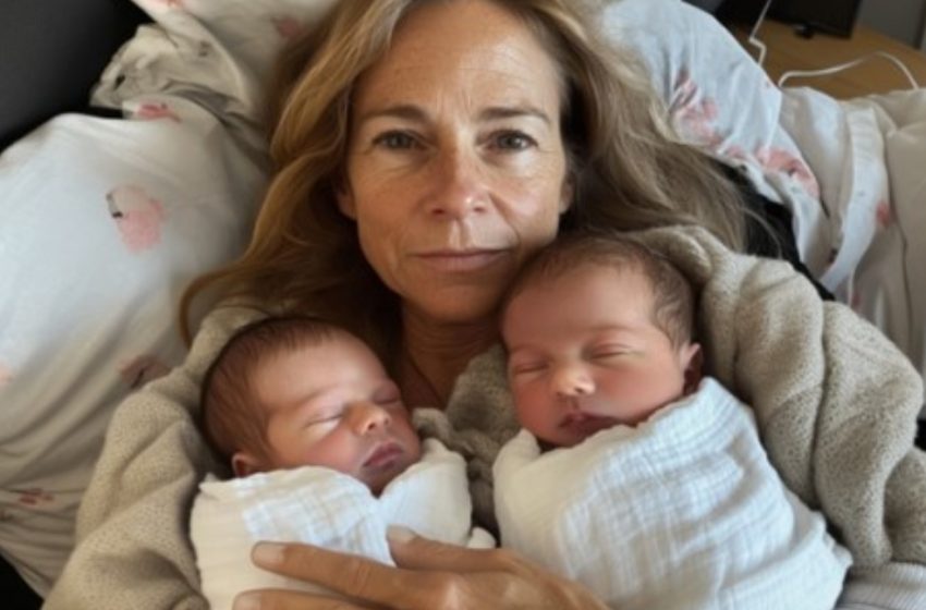  53-Year-Old Woman Gives Birth to Twins with the Same Birthmark as Her Son-in-Law!