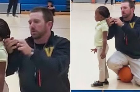 Caught on Camera: Mom Speaks Out After Teacher Shares Footage of Coach Tying Daughter’s Hair!