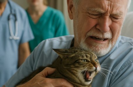 He just wanted to say goodbye to his beloved cat before a serious surgery. But suddenly, she arched her back, hissed—and lunged at her owner.