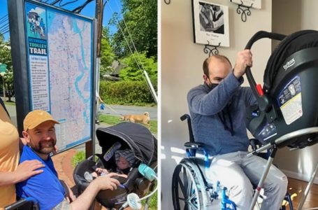 Dad in a Wheelchair Struggles to Take His Son for a Walk!: His Wife’s Students Come Up With an Incredible Solution!
