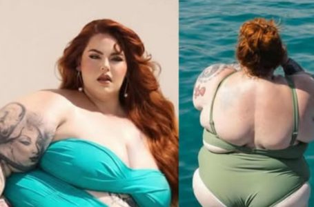 In Ultra-Short Shorts and a Sheer Top, 340-lb Model Walks With Her Son in a Questionable Outfit!: See The Photos!