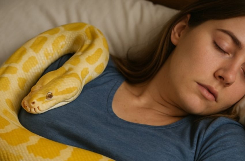 The young woman kept a huge python at home, but one day it began acting strangely — it stopped eating and wrapped itself around her waist. Later, she learned something terrifying about it.