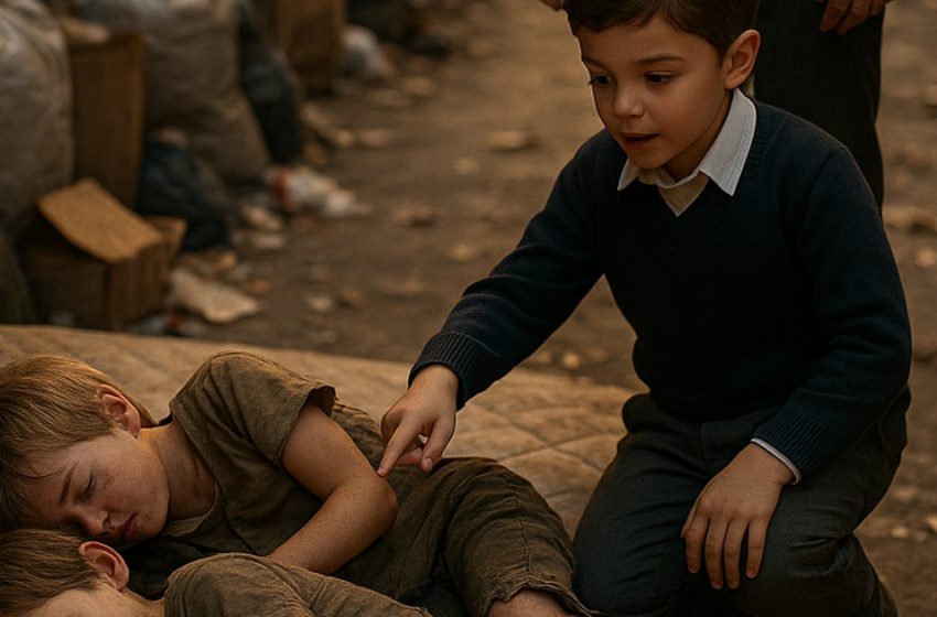  “Dad, these homeless kids look just like me!” The story that moved a billionaire