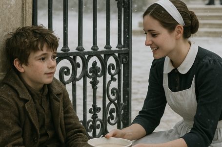 A housekeeper found a hungry boy at the mansion’s gate… The reaction of the millionaire owner left everyone speechless