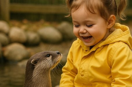 At the zoo, a little girl was playing with an otter and laughing with joy: everyone was touched by the sweet scene—until a zoo employee approached her parents and said something that sent shivers down their spines.