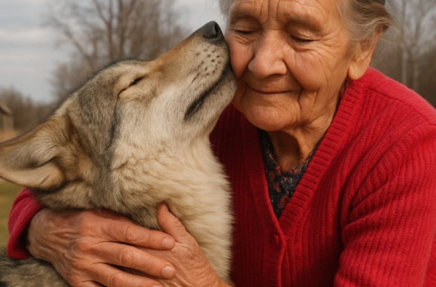  A woman took in a stray puppy, never suspecting that it was actually a wolf. Little did she know, this predator would one day save her life