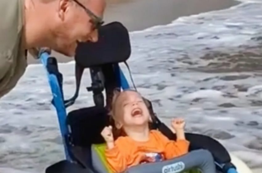  2-Year-Old Boy With Cerebral Palsy Experiences the Beach for the First Time!: A Heartwarming Moment You Have to See!